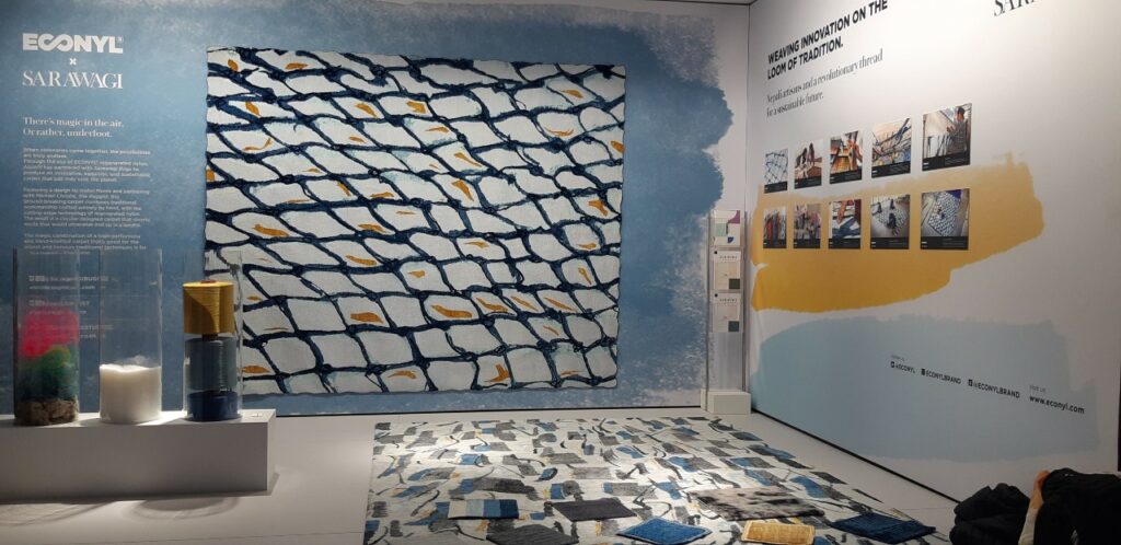Sustainability inspiration one hand-knot at a time ECONYL x Sarawagi at Domotex 2020